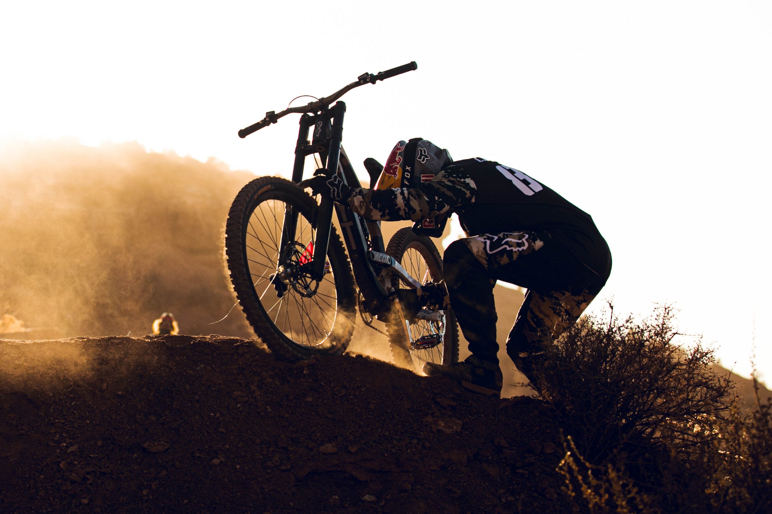Andreu Lacondeguy, rider de Red Bull, durante Red Bull Rampage. Fotografía de Aitor Lamadrid, fotógrafo deportivo especializado en eventos internacionales.
